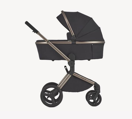Anex Flo Wózek Głęboko-Spacerowy Solo + Cybex Aton B2 i-Size Fotelik Samochodowy 0-13kg + Baza One Volcano Black	