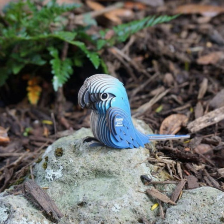 Eugy Eko 3D Układanka Papuga Ara Srebrzysta