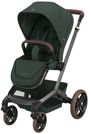 Maxi-Cosi Fame + Carrycot Wózek Głęboko-Spacerowy 2w1 Twillic Green