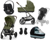 Cybex Balios S Lux 2.0 Wózek Głęboko-Spacerowy Moss Green+ Cloud G I-Size Fotelik Samochodowy 0-13kg + Osłony Przeciwdeszczowe + Adaptery