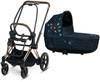 Cybex e-Priam 4.0 Rama ze Stelażem Siedziska + Gondola Wózek Głęboki Jewels of Nature