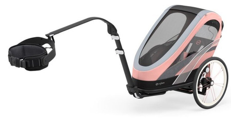 Cybex Zeno Siedzisko Przyczepki Do Biegania Do Roweru Cybex Sports  Silver Pink