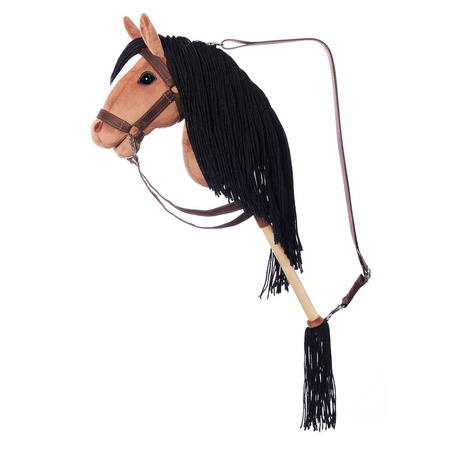 Hoppihorse Koń na Kiju Hobby Horse A3 Ciemny Brąz 66cm