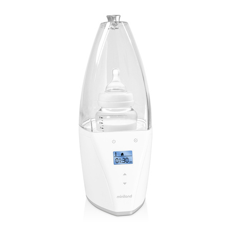 Miniland Elektroniczny Podgrzewacz Z Wyświetlaczem Do Domu I Samochodu - Srebrny