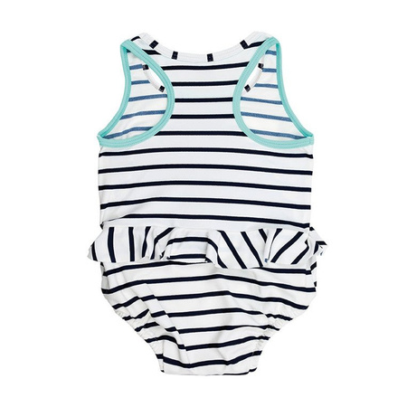 Lassig Kostium do pływania jednocześciowy z wkładką chłonną Sailor navy UV 50+