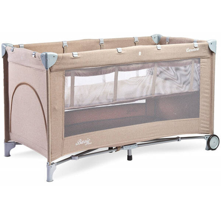 Caretero Łóżeczko Turystyczne Basic Plus Beige