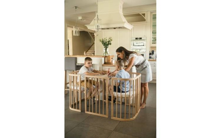 [OUTLET] Waldin Łóżeczko Dziecięce 7w1 z Materacem Białe