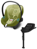 Cybex Aton S2 i-Size Fotelik Samochodowy 0-13kg Nature Green 2023 + Cybex Baza One Isofix