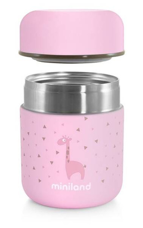 Miniland Termos do Posiłków Azure Rose 280ml Różowy