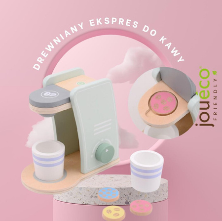 Joueco Drewniany ekspres do kawy na kapsułki