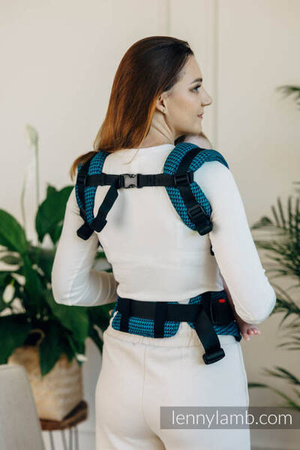 LennyLamb LennyUpGrade Nosidełko Regulowane Splot Tessara 100% Bawełna Basic Line Tanzanit