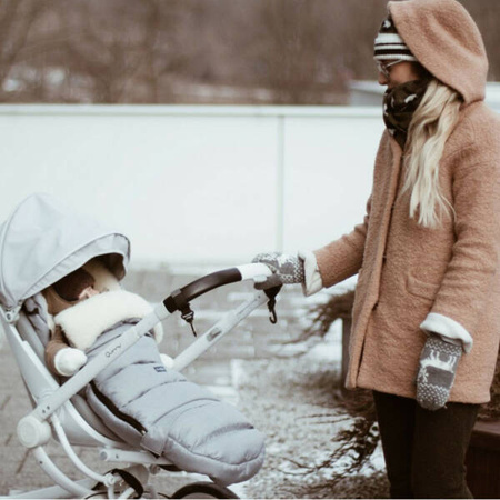 Zaffiro iGrow 4.0 Śpiwórek Do Wózka Wełna Premium Czarny / Beżowy