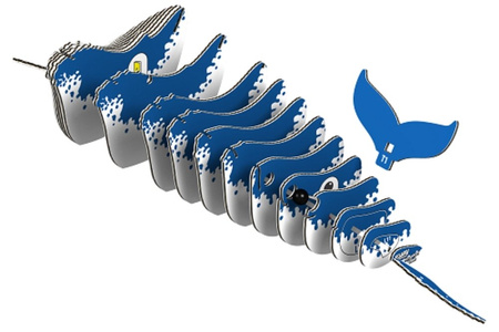 Eugy Eko 3D Układanka Wieloryb Humbak