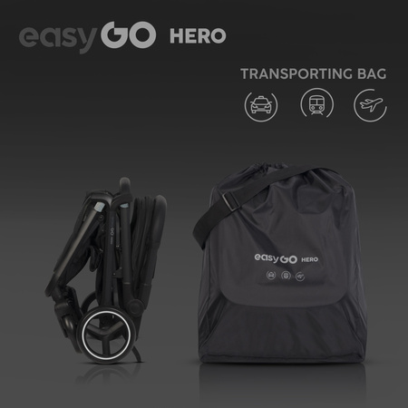 Easy Go Hero Wózek Spacerowy Ebony Black