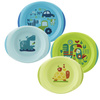 Chicco Zestaw 2 Talerzy Niebieski 12m+