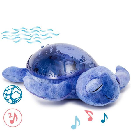 Cloud B Tranquil Turtle Aqua Lampka Nocna z Projekcją Świetlną Żółw Podwodny Fioletowy