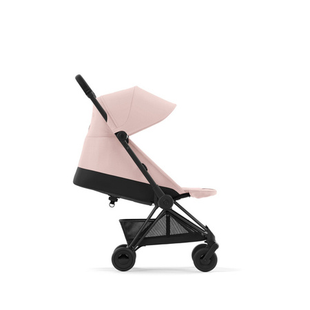 Cybex Coya Wózek Spacerowy Rama Matt Black Peach Pink + Pałąk do Wózka