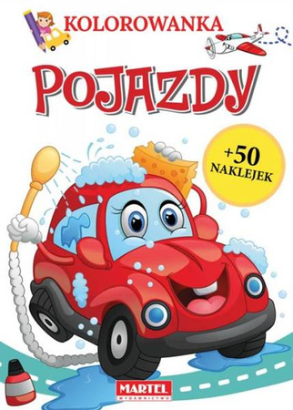 Kolorowanka Pojazdy z Naklejkami