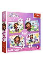 Trefl Puzzle 4w1. Przygody Gabi