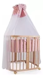 Waldin Wyposażenie do Łóżeczka 7w1 Pudrowy Róż