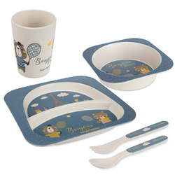 Canpol Babies Bonjour Paris Zestaw Naczyń 5 Elementów Granatowy 9/227_blu