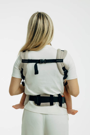 LennyLamb Moje Pierwsze Nosidełko LennyUpGrade PRO, Z Tkaniny Skośno-Krzyżowej, 100% Bawełna , Rozmiar Standard - Peanut Butter