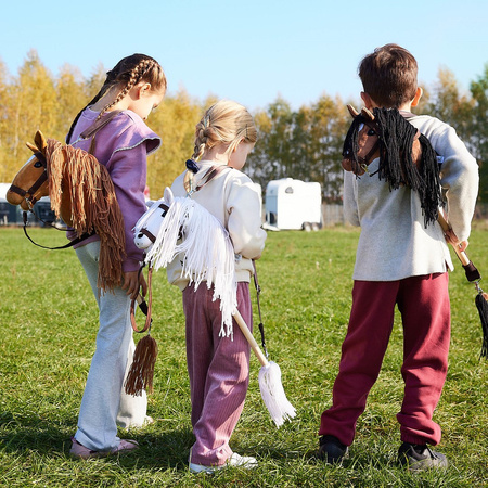 Hoppihorse Koń na Kiju Hobby Horse A3 Jasny Beż 66 cm