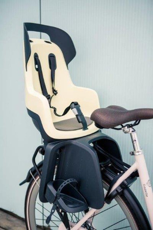 Bobike Go 1P Fotelik Rowerowy Do Ramy  Macaron Grey