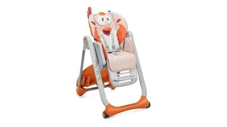 Chicco Polly 2 Start 4 Koła Krzesełko Do Karmienia  Baby Elephant