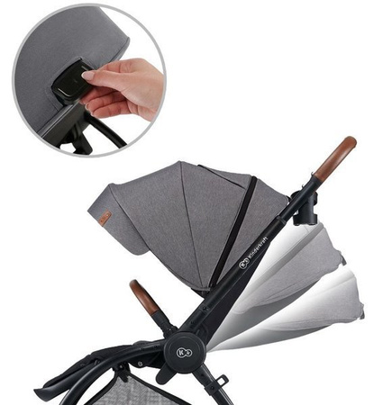 Kinderkraft Evolution Wózek Spacerowy + Cocoon  Platinum Grey