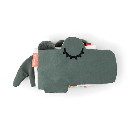 Done by Deer Rozkładana Książeczka Sensoryczna Croco Green