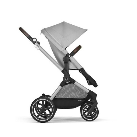 Cybex Eos Lux Wózek Głęboko-Spacerowy Rama Srebrna Lava Grey 