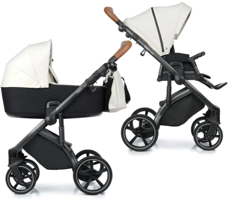 Roan Bass Next Wózek Głęboko-Spacerowy 2w1 + Maxi-Cosi Pebble 360 Pro2 Fotelik Samochodowy