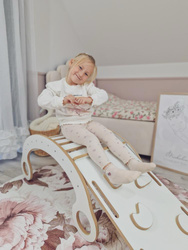 GUGI Bujak Montessori XL Drewniany + Ścianka Wspinaczkowa / Zjeżdzalnia