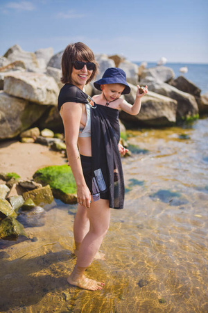 LennyLamb Chusta Kółkowa Do Wody (100% Poliester), Ramię Bez Zakładek - Black Mesh - Standard 1.8m