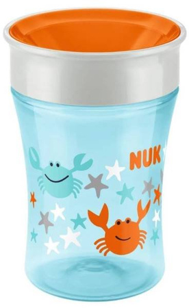 Nuk Kubek Magiczny 230ml Pow.8m-cy Ustnik Niekapek 360 Stopni
