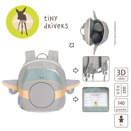 Lassig Plecak mini Tiny Drivers Samolot