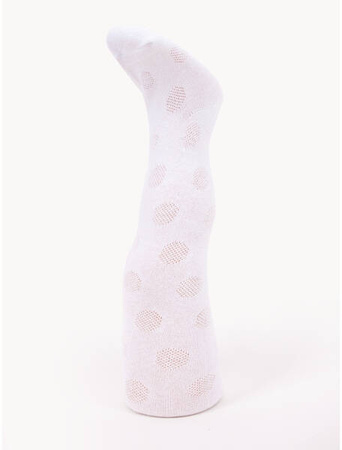Rajstopy żakardowe białe 92-98cm
