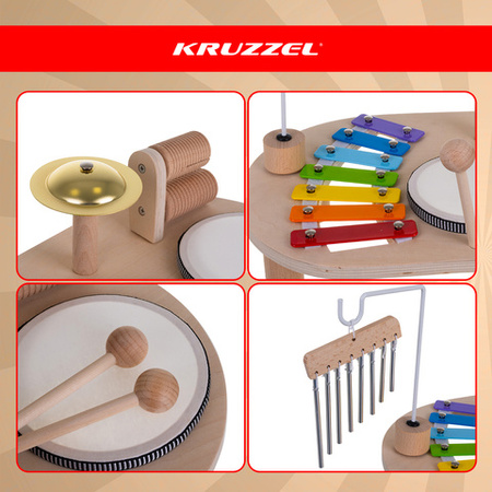 Kruzzel Stolik Muzyczny Drewniany