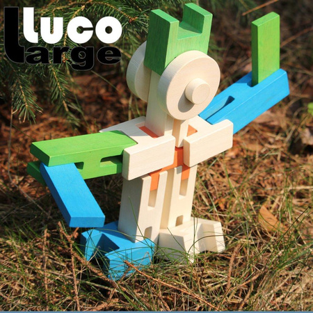 Luco Toys Klocki konstrukcyjne z kółkami 36 szt