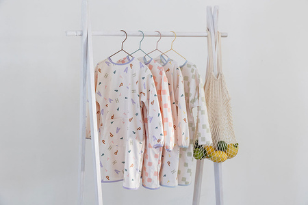 Lassig Fartuch z długim rękawem wodoodporny Happy Fruits Peach