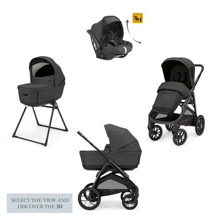 Inglesina Aptica XT System Quattro Wózek Głęboko-Spacerowy z Fotelikiem Darwin Infant Recline Magnet Grey 