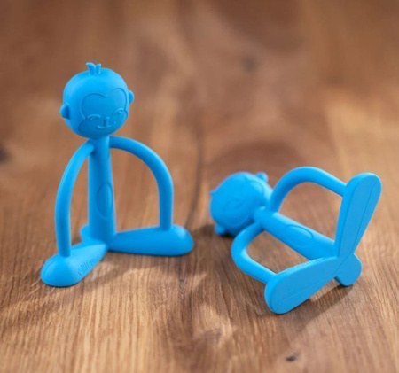 GiliGums Gryzak Silikonowy Małpka  Niebieski