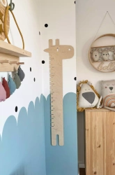 Baby Wood Drewniana Miarka Wzrostu Żyrafa
