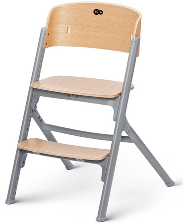 Kinderkraft Livy Krzesełko Do Karmienia + Calmee Bujaczek Brązowy Oak