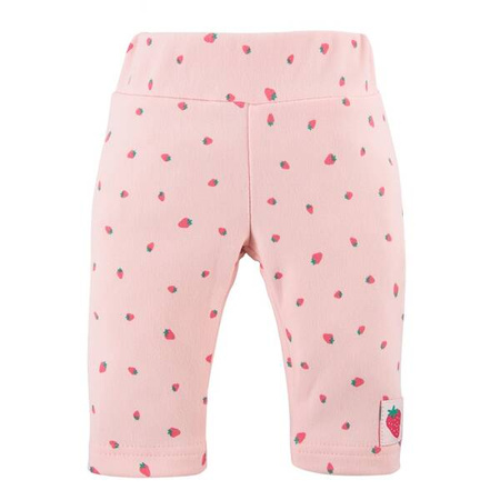 Eevi STRAWBERRY&LOVE Leginsy Dziecięce Koralowe w Truskawki 104