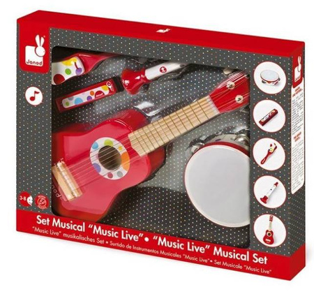 Janod Zestaw Instrumentów Duży Confetti