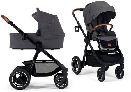 Kinderkraft Everyday Wózek Wielofunkcyjny 2w1 Dark Grey Black Frame
