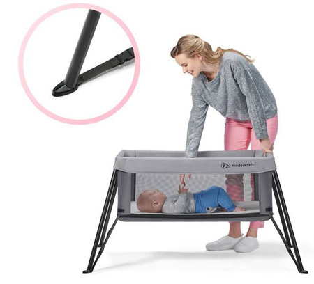 Kinderkraft Movi Łóżeczko Turystyczne  Grey