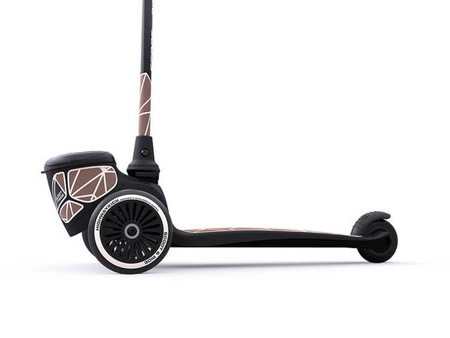 [OUTLET] Scootandride Highwaykick 2 Lifestyle Hulajnoga Trójkołowa Balansowa z Zamykanym Schowkiem 2+ Brown Lines